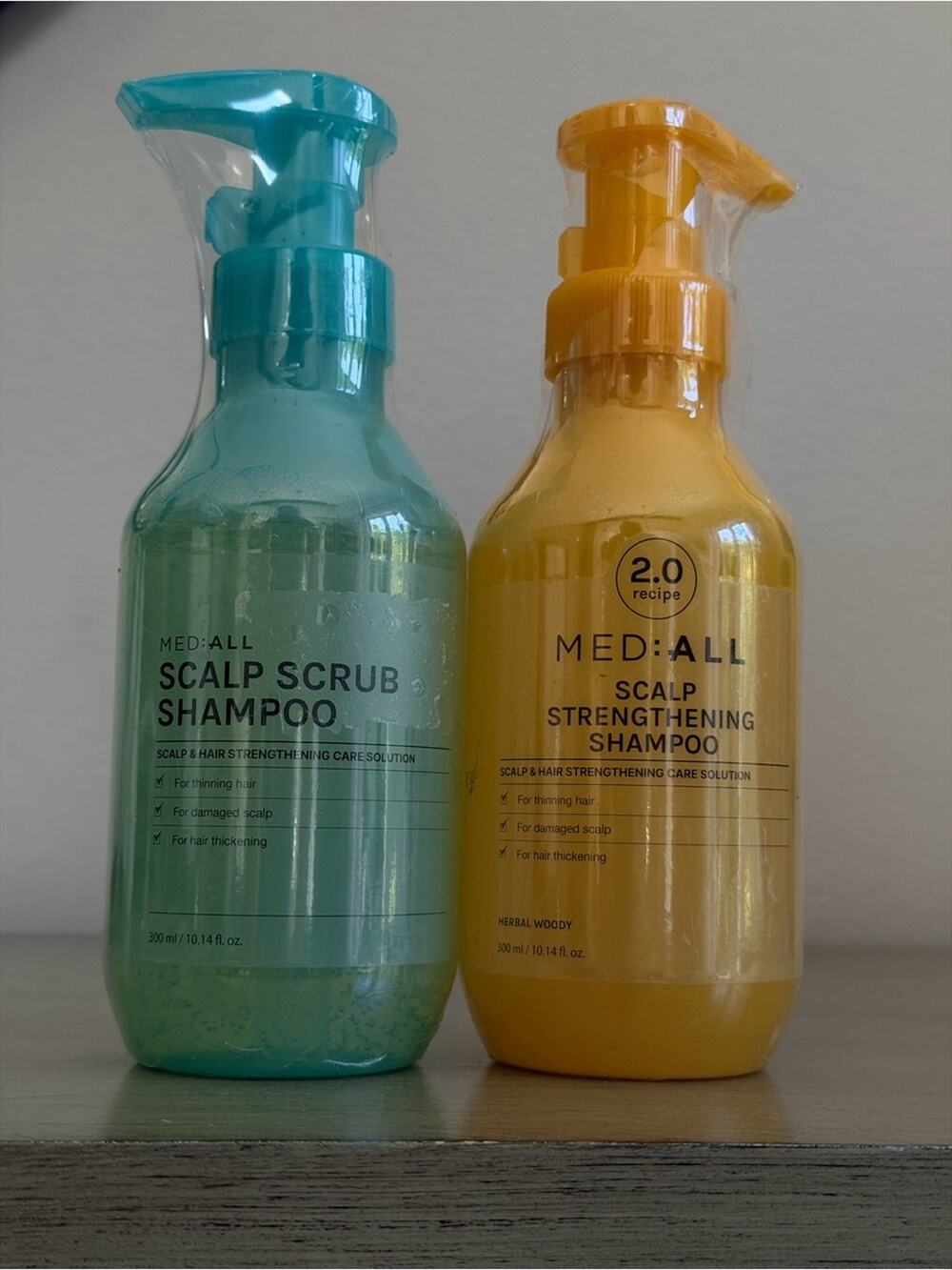 NEW MED:ALL Scalp Care Duo | Scalp Scrub + Scalp Strengthening Shampoo (KBeauty)